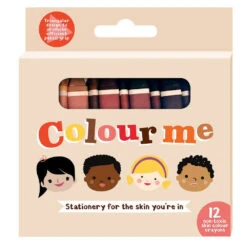 Colour Me Kids Skin Crayons 12