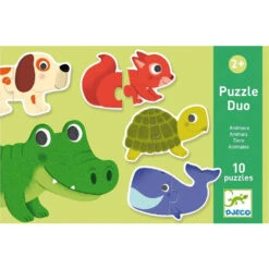 DJECO Puzzel Duo Animals 2 Jr+
