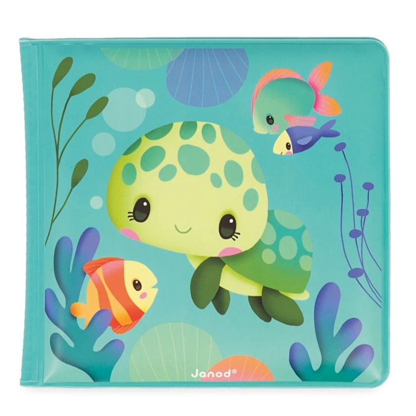 JANOD Magisch Badboekje Schildpad 10 M+ 4 JANOD Magisch Badboekje Schildpad 10 M+ - Afbeelding 2