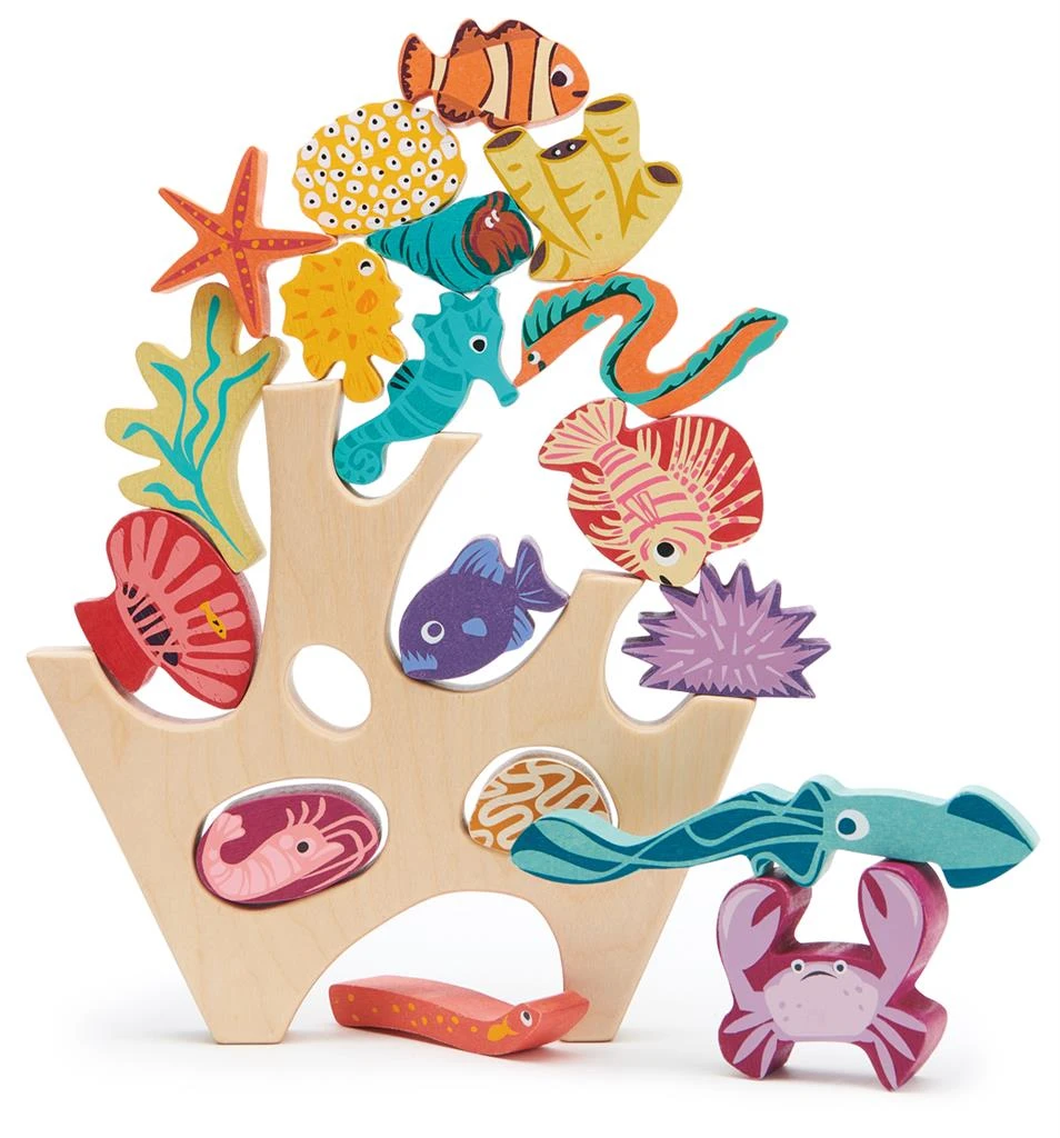 Tender Leaf Toys Stacker Koraalrif 18 Mnd+ 5 Tender Leaf Toys Stacker Koraalrif 18 Mnd+ - Afbeelding 3
