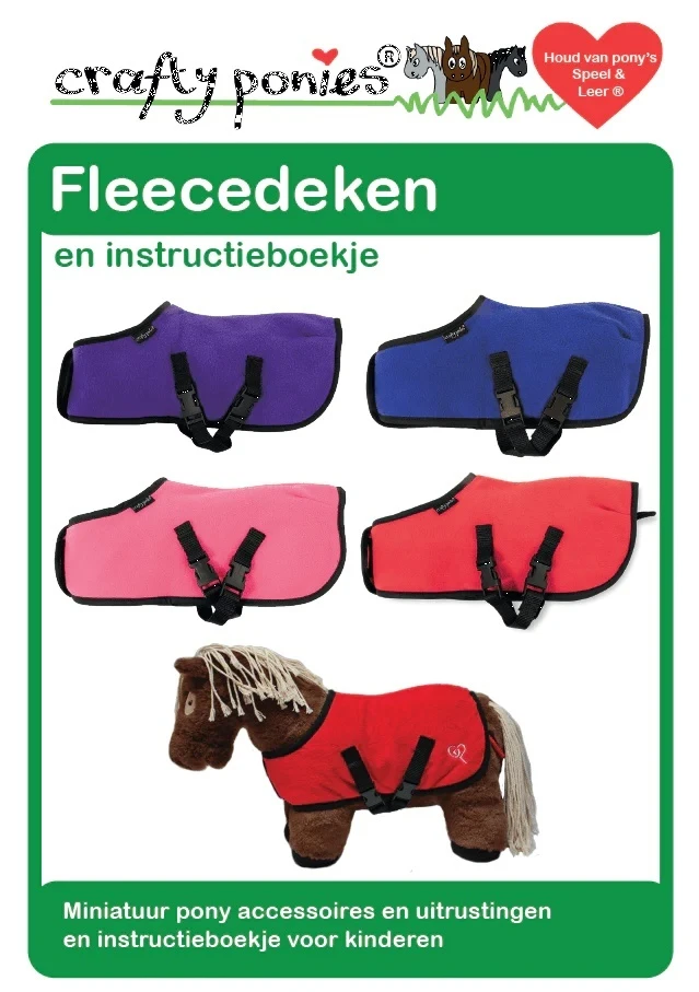 Crafty Ponies Fleecedeken Roze 7 Crafty Ponies Fleecedeken Roze - Afbeelding 5