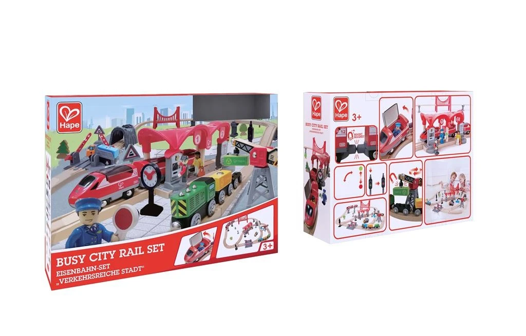 Hape Treinset Busy City Rail 7 Hape Treinset Busy City Rail - Afbeelding 5