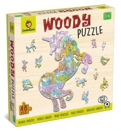 Woody Houten Puzzel Speelset Unicorn