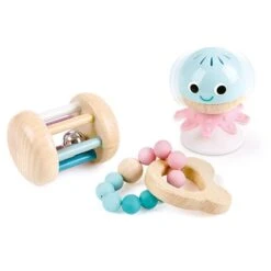 Hape Cadeauset Baby Rammelaar -HoutenDier Winkel image 2690