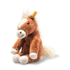 Steiff Knuffel Paard Soft Cuddly Friends Gola Zittend