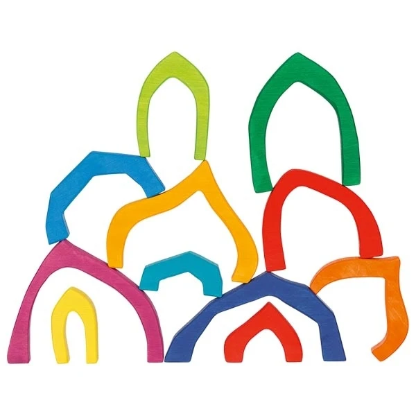 GOKI Bouwstenen Vier Seizoenen Hout 6 GOKI Bouwstenen Vier Seizoenen Hout - Afbeelding 4